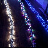 Samland LED Firecracker Effect Fairy Icicle Chaser Light for Christmas Decoration in White