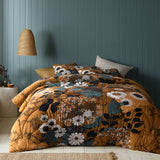 Markle Washed Cotton Printed 3 Piece Comforter Set by Accessorize Queen
