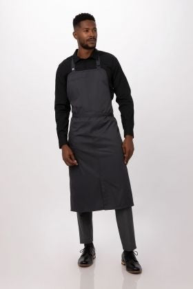 Brio Chef Charcoal Bib Apron by Chef Works
