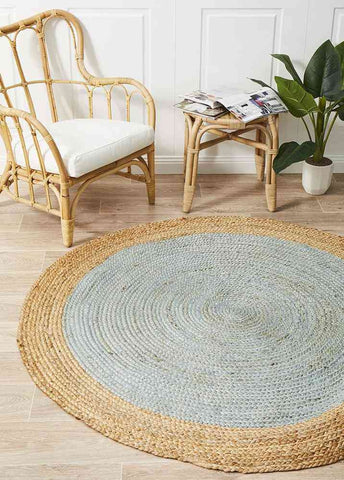 Atrium Polo Blue By Rug Culture - 240X240CM - ROUND