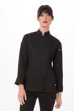 Hartford Women's Black Zipper L Chef Jacket by Chef Works