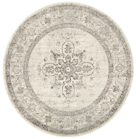 Century 977 Silver Round by Rug Culture - 240 x 240 cm - ROUND