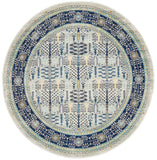 Century 988 Blue Round by Rug Culture - 240 x 240 cm - ROUND