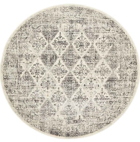 Century 999 Grey Round by Rug Culture - 240 x 240 cm - ROUND