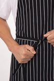 Chalk Stripe Black Bib Apron by Chef Works