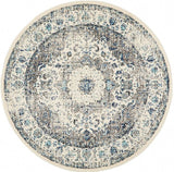 Evoke 251 White Round by Rug Culture -240X240CM - ROUND