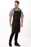Cross-Back Black Bib Apron by Chef Works