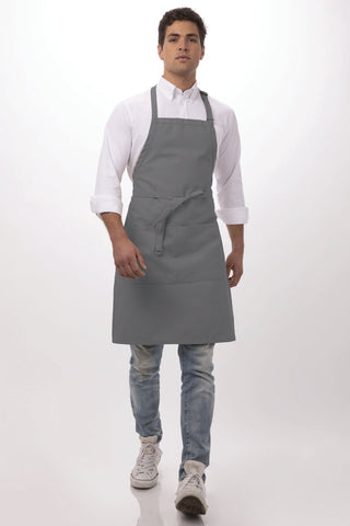 Butcher Grey Bib Apron by Chef Works