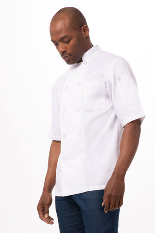 Volnay Men's White XL Chef Jacket by Chef Works