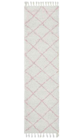 Saffron 22 Pink Runner by Rug Culture - 200X80CM RUNNER