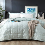 Josephine 500 TC Cotton Jacquard Sage Comforter Set by Ddecor Home