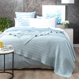 Lexico Cotton Waffle Sky Blankets by Renee Taylor