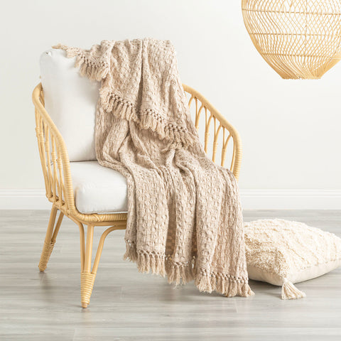 Alysian Washed Cotton Textured Throw by Renee Taylor