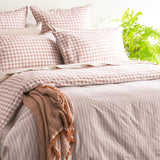 Alison Yarn Dyed Cotton Reversible Clay Quilt Cover Sets by Renee Taylor