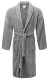 Chalet Quick Dry Terry Cotton Fossil Small/ Medium Bath Robes by Renee Taylor