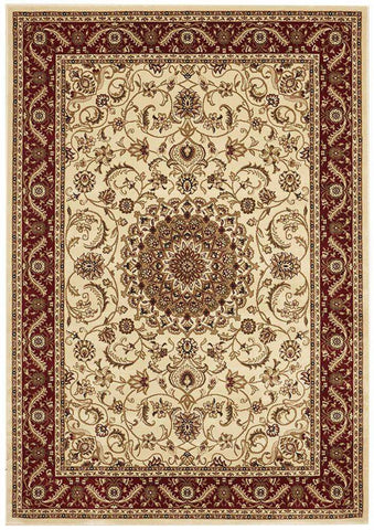 Sydney 9 Ivory Red Runner by Rug Culture - 300X80CM - RUNNER