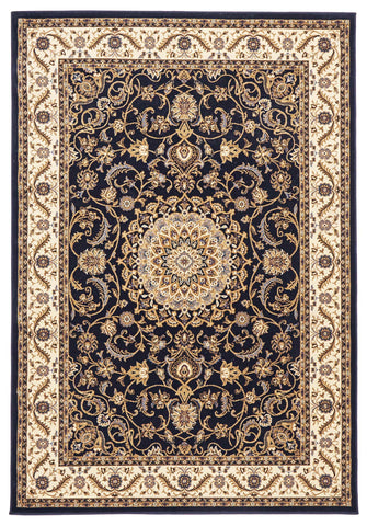 Sydney 9 Navy Ivory Runner Rug by Rug Culture - 400X80CM - RUNNER