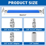 Extension Wrench Set Offset Ratchet Spanner Extender With Drive Adapters Socket In Australia - Darrahopens