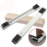 2PC White+Lever Handle Furniture Lifter Heavy Roller Move Tool Set Moving Wheel Mover Sliders Kit