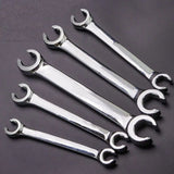 5Pcs Flare Nut Wrench Set Offset End Spanner Metric 6 8 9 10 11 12 13 14 15 17MM In Australia - Darrahopens