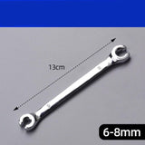 5Pcs Flare Nut Wrench Set Offset End Spanner Metric 6 8 9 10 11 12 13 14 15 17MM In Australia - Darrahopens