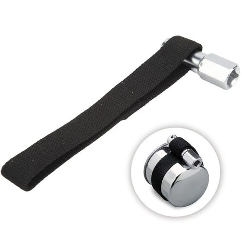 1/2" Adjustable Oil Filter Strap Wrench Threaded Oil Filter Removal Tool Nylon