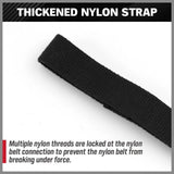 1/2" Adjustable Oil Filter Strap Wrench Threaded Oil Filter Removal Tool Nylon