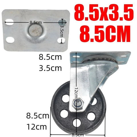 4x 2.8'' 70mm Heavy Duty Steel Castor Wheels Swivel Steel Caster Wheels 2000 Kg 8.5*3.5CM In Australia - Darrahopens