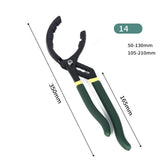 1PC 14" 350MM Adjustable Car Oil Filter Wrench Pliers Hand Removal Tool