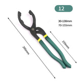 1PC 12" 295MM Adjustable Car Oil Filter Wrench Pliers Hand Removal Tool