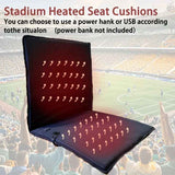 Portable Heated Seat Cushion Foldable Heating Pad 3-Mode Adjustable USB-Powered - Black - Size 45cm In Australia - Darrahopens