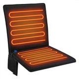 Portable Heated Seat Cushion Foldable Heating Pad 3-Mode Adjustable USB-Powered - Black - Size 45cm In Australia - Darrahopens
