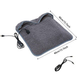 USB Heated Foot Warmer Sheep Fleece Foot Warmer Rabbit Fleece Foot Warmer Sofa - Gray - Size 40cm In Australia - Darrahopens