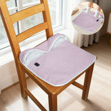 USB Heated Foot Warmer Sheep Fleece Foot Warmer Rabbit Fleece Foot Warmer Sofa - Pink - Size 40cm