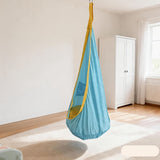 hanging hammock chair, indoor hammock chair, outdoor hammock chair, inflatable pillow, pocket, relaxation, playtime, Christmas gift, Halloween gift, lounge chair - Navy - Size 160-70cm In Australia - Darrahopens
