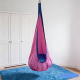 hanging hammock chair, indoor hammock chair, outdoor hammock chair, inflatable pillow, pocket, relaxation, playtime, Christmas gift, Halloween gift, lounge chair - Pink - Size 160-70cm In Australia - Darrahopens