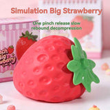 giant strawberry, squeeze stress reliever, novelty gift, decompression toy, slow-rebound soft rubber, stress relief toy, desk fidget toy, Australian stress toy, cute gift idea, sensory fidget - Red - Size strawberry