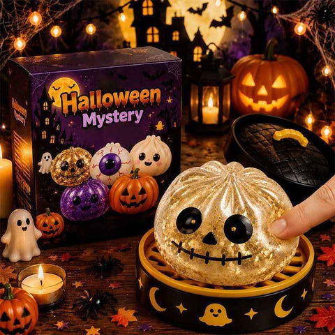 Halloween toys, mystery blind box, pumpkin toys, ghost toys, eyeball toys, slow-rebound pectin, stress relief toy, Halloween gifts, Halloween decorations, Australian Halloween, sensory toy - skeleton - Size 8cm In Australia - Darrahopens