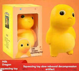 milk dragon, slow rebound toy, stress reliever, novelty gift, cute toy, squeeze toy, fidget toy, Australian market, anxiety relief, desk toy - Yellow - Size headphones In Australia - Darrahopens