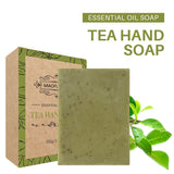 exfoliating soap, handmade soap set, lavender essential oil, rose essential oil, face and body soap, skin brightening, hyperpigmentation treatment, gentle facial scrub, spa gift set, Australian natural skincare - Lavender - Size 6PCS