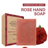 exfoliating soap, handmade soap set, lavender essential oil, rose essential oil, face and body soap, skin brightening, hyperpigmentation treatment, gentle facial scrub, spa gift set, Australian natural skincare - Rose - Size 6PCS