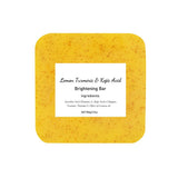 lemon turmeric soap, kojic acid soap, brightening soap, natural soap, skin brightening, dark spot corrector, hyperpigmentation treatment, even skin tone, anti-aging soap, handmade soap, Australian skincare, glowing skin - Bronze - Size 6PCS