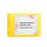 lemon turmeric soap, kojic acid soap, brightening soap, natural soap, skin brightening, dark spot corrector, hyperpigmentation treatment, even skin tone, anti-aging soap, handmade soap, Australian skincare, glowing skin - Bronze - Size 6PCS
