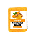 lemon turmeric soap, kojic acid soap, brightening soap, natural soap, skin brightening, dark spot corrector, hyperpigmentation treatment, even skin tone, anti-aging soap, handmade soap, Australian skincare, glowing skin - Bronze - Size 6PCS
