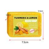 lemon turmeric soap, kojic acid soap, brightening soap, natural soap, skin brightening, dark spot corrector, hyperpigmentation treatment, even skin tone, anti-aging soap, handmade soap, Australian skincare, glowing skin - Bronze - Size 6PCS