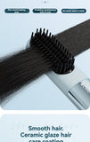 wireless hair comb, cold air hair comb, straightening comb, curling comb, hair styling tool, portable hair comb, Australia hair tool, rechargeable hair comb, travel hair straightener, versatile hair styler - Beige - Size E