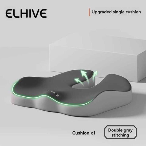ELHIVE, upgraded single cushion, sitting comfort, ergonomic support, back support, pressure relief, office chair cushion, car seat cushion, health and wellness, portable cushion, durable cushion, Australian market