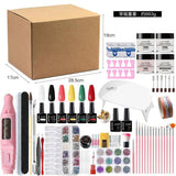 Nail Art Kit Gel Lamp Nail Grinder Nail Polishes Nail Art Tools Nail - Multi - Size Set3 In Australia - Darrahopens