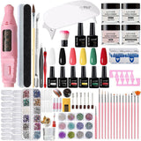 Nail Art Kit Gel Lamp Nail Grinder Nail Polishes Nail Art Tools Nail - Multi - Size Set4