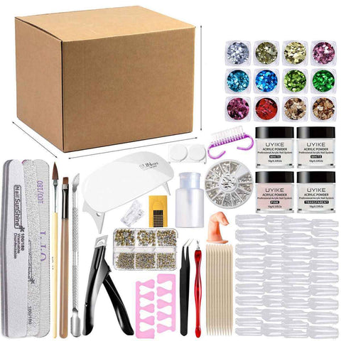 Nail Art Kit Gel Lamp Nail Grinder Nail Polishes Nail Art Tools Nail - Multi - Size Set5 In Australia - Darrahopens